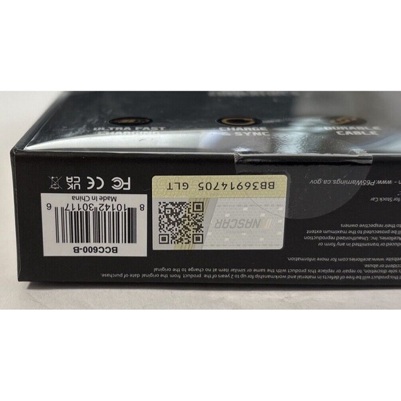 Nascar 6ft USB-C to USB-C Charging Cable Cord. New - Picture 3 of 3